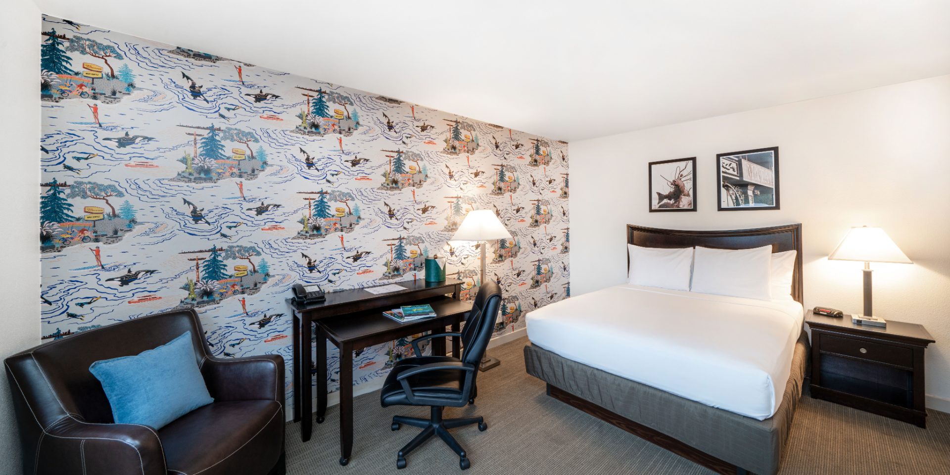 Seattle skyline with boat